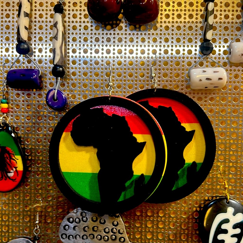 Africa large earrings